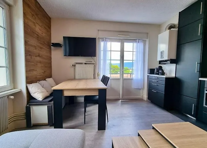 F2* * * 80m Du Avec Vue+terrasse+proche Centre Жерарме